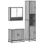 Set de muebles de baño 3 pzas madera contrachapada gris sonoma de , Muebles de baño - Ref: Foro24-3301098, Precio: 285,74 €, ...