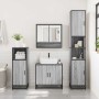 Set de muebles de baño 3 pzas madera contrachapada gris sonoma de , Muebles de baño - Ref: Foro24-3301098, Precio: 285,74 €, ...