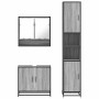 Set de muebles de baño 3 pzas madera contrachapada gris sonoma de , Muebles de baño - Ref: Foro24-3301098, Precio: 285,74 €, ...