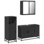 Juego de muebles de baño 3 pzas madera contrachapada negro de , Muebles de baño - Ref: Foro24-3300950, Precio: 242,18 €, Desc...