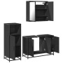 Juego de muebles de baño 3 pzas madera contrachapada negro de , Muebles de baño - Ref: Foro24-3300950, Precio: 242,18 €, Desc...