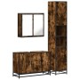 Set de muebles baño 3 pzas madera contrachapada roble ahumado de , Muebles de baño - Ref: Foro24-3301072, Precio: 298,08 €, D...