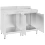Mesa de trabajo comercial mueble acero inoxidable 120x60x96 cm de vidaXL, Restauración - Ref: Foro24-3058267, Precio: 469,79 ...