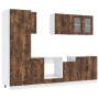 Mueble cocina Kalmar roble ahumado 8 pzas madera contrachapada de , Armarios de cocina - Ref: Foro24-3314796, Precio: 646,65 ...