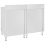 Mesa de trabajo comercial mueble acero inoxidable 120x60x96 cm de vidaXL, Restauración - Ref: Foro24-3058267, Precio: 469,79 ...