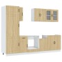 Mueble cocina Kalmar roble sonoma 8 pzas madera contrachapada de , Armarios de cocina - Ref: Foro24-3314794, Precio: 608,97 €...