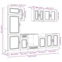 Mueble cocina Kalmar roble sonoma 8 pzas madera contrachapada de , Armarios de cocina - Ref: Foro24-3314794, Precio: 608,97 €...