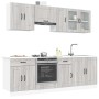 Mueble cocina Kalmar sonoma gris 8 pzas madera contrachapada de , Armarios de cocina - Ref: Foro24-3314827, Precio: 563,75 €,...