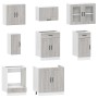 Mueble cocina Kalmar sonoma gris 8 pzas madera contrachapada de , Armarios de cocina - Ref: Foro24-3314827, Precio: 563,75 €,...