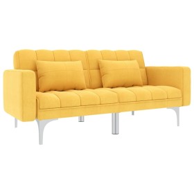 Sofá cama de tela amarillo en Sofás | Comprar online en Foru.es