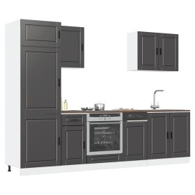 Mueble de cocina Kalmar negra 7 piezas madera contrachapada de , Armarios de cocina - Ref: Foro24-3314782, Precio: 644,87 €, ...