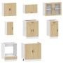 Mueble cocina Kalmar roble sonoma 8 pzas madera contrachapada de , Armarios de cocina - Ref: Foro24-3314844, Precio: 551,14 €...