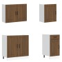 Mueble cocina Kalmar roble marrón 7 pzas madera contrachapada de , Armarios de cocina - Ref: Foro24-3314768, Precio: 573,75 €...