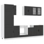 Mueble de cocina Kalmar negra 8 piezas madera contrachapada de , Armarios de cocina - Ref: Foro24-3314812, Precio: 707,08 €, ...