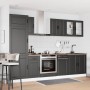 Mueble de cocina Kalmar negra 8 piezas madera contrachapada de , Armarios de cocina - Ref: Foro24-3314812, Precio: 707,08 €, ...