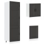 Mueble de cocina Kalmar negra 8 piezas madera contrachapada de , Armarios de cocina - Ref: Foro24-3314812, Precio: 707,08 €, ...
