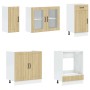 Mueble cocina Kalmar roble sonoma 8 pzas madera contrachapada de , Armarios de cocina - Ref: Foro24-3314804, Precio: 621,18 €...