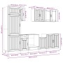 Mueble cocina Kalmar roble sonoma 8 pzas madera contrachapada de , Armarios de cocina - Ref: Foro24-3314804, Precio: 621,18 €...
