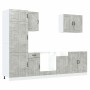 Mueble cocina Kalmar gris hormigón 7 pzas madera contrachapada de , Armarios de cocina - Ref: Foro24-3314775, Precio: 584,04 ...