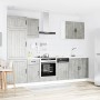 Mueble cocina Kalmar gris hormigón 7 pzas madera contrachapada de , Armarios de cocina - Ref: Foro24-3314775, Precio: 584,04 ...