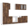 Mueble cocina Kalmar roble ahumado 8 pzas madera contrachapada de , Armarios de cocina - Ref: Foro24-3314806, Precio: 634,11 ...