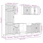 Mueble cocina Kalmar roble ahumado 8 pzas madera contrachapada de , Armarios de cocina - Ref: Foro24-3314806, Precio: 634,11 ...
