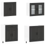Mueble de cocina Kalmar negra 4 piezas madera contrachapada de , Armarios de cocina - Ref: Foro24-3314852, Precio: 327,11 €, ...