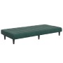 Sofá cama de 2 plazas con taburete terciopelo verde oscuro en Sofás | Comprar online en Foru.es