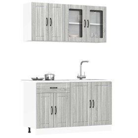 Mueble cocina Kalmar sonoma gris 4 pzas madera contrachapada de , Armarios de cocina - Ref: Foro24-3314867, Precio: 304,47 €,...