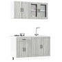 Mueble cocina Kalmar sonoma gris 4 pzas madera contrachapada de , Armarios de cocina - Ref: Foro24-3314867, Precio: 304,47 €,...