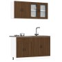 Mueble cocina Kalmar roble marrón 4 pzas madera contrachapada de , Armarios de cocina - Ref: Foro24-3314878, Precio: 286,15 €...