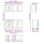 Mueble cocina Kalmar roble marrón 4 pzas madera contrachapada de , Armarios de cocina - Ref: Foro24-3314878, Precio: 286,15 €...