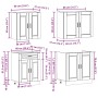 Mueble cocina Kalmar roble marrón 4 pzas madera contrachapada de , Armarios de cocina - Ref: Foro24-3314878, Precio: 286,15 €...