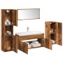 Juego de muebles de baño 5 piezas madera ingeniería envejecida de , Muebles de baño - Ref: Foro24-3328597, Precio: 374,77 €, ...