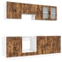 Mueble cocina Kalmar roble ahumado 8 pzas madera contrachapada de , Armarios de cocina - Ref: Foro24-3314846, Precio: 560,24 ...