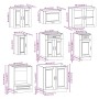 Mueble cocina Kalmar roble ahumado 8 pzas madera contrachapada de , Armarios de cocina - Ref: Foro24-3314846, Precio: 560,24 ...