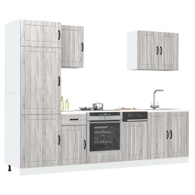 Mueble cocina Kalmar sonoma gris 7 pzas madera contrachapada de , Armarios de cocina - Ref: Foro24-3314777, Precio: 575,14 €,...