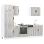 Mueble cocina Kalmar sonoma gris 7 pzas madera contrachapada de , Armarios de cocina - Ref: Foro24-3314777, Precio: 575,14 €,...