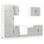 Mueble cocina Kalmar sonoma gris 7 pzas madera contrachapada de , Armarios de cocina - Ref: Foro24-3314777, Precio: 575,14 €,...