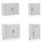 Mueble cocina Kalmar sonoma gris 7 pzas madera contrachapada de , Armarios de cocina - Ref: Foro24-3314777, Precio: 575,14 €,...