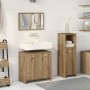 Juego de muebles baño 3 piezas madera ingeniería roble artisan de , Muebles de baño - Ref: Foro24-3328560, Precio: 110,84 €, ...
