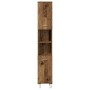 Juego de muebles de baño 4 piezas madera ingeniería envejecida de , Muebles de baño - Ref: Foro24-3328557, Precio: 285,37 €, ...