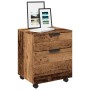 Archivador ruedas madera contrachapada madera vieja 45x38x54 cm de , Armarios y almacenamiento - Ref: Foro24-856949, Precio: ...