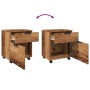 Archivador ruedas madera contrachapada madera vieja 45x38x54 cm de , Armarios y almacenamiento - Ref: Foro24-856949, Precio: ...