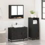 Juego de muebles de baño 3 pzas madera contrachapada negro de , Muebles de baño - Ref: Foro24-3300990, Precio: 269,07 €, Desc...