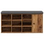 Banco zapatero madera de ingeniería madera vieja 102x32x50 cm de , Bancos para recibidores y almacenamiento - Ref: Foro24-857...