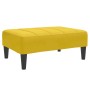 Sofá cama de 2 plazas con taburete terciopelo amarillo en Sofás | Comprar online en Foru.es