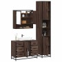 Set de muebles baño 3 pzas madera contrachapada roble marrón de , Muebles de baño - Ref: Foro24-3301114, Precio: 316,20 €, De...