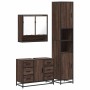 Set de muebles baño 3 pzas madera contrachapada roble marrón de , Muebles de baño - Ref: Foro24-3301114, Precio: 316,20 €, De...