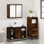 Set de muebles baño 3 pzas madera contrachapada roble ahumado de , Muebles de baño - Ref: Foro24-3301032, Precio: 235,84 €, D...